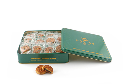 Tin Box of 670 gr Maamoul Dates Mini