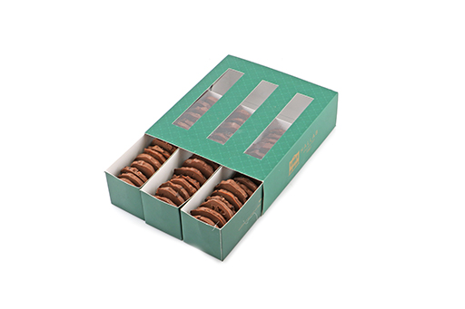 3 Drawer Box of 590 gr Barazek Dipped in Chocolate