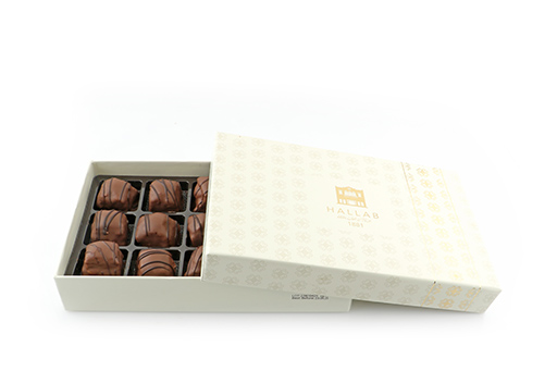 Gift Box of 15 Pcs Baklava Dipped in Chocolate