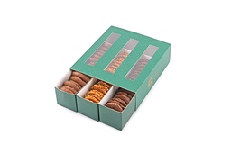 [Pk.Barazek/Cookies Dip 3 Drawers] 3 Drawer Box of 490 gr Mix Barazek &amp; Cookies Dipped in Chocolate